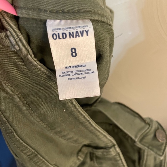Old Navy The Rockstar Women’s Army Green Mid-Rise Zip-ankle Skinny Stretch. Sz 8 - Picture 6 of 6